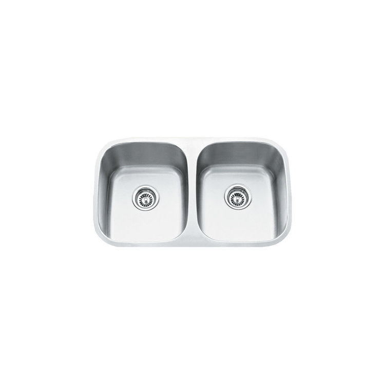 Vogt Fischa Undermount Kitchen Sink Double Bowl (50/50) 29 ⅛" x 18 ½" x 8"