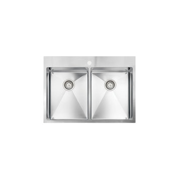 Vogt Rankweil 18R Drop-In Kitchen Sink 30" x 20" x 9" With Bottom Grates