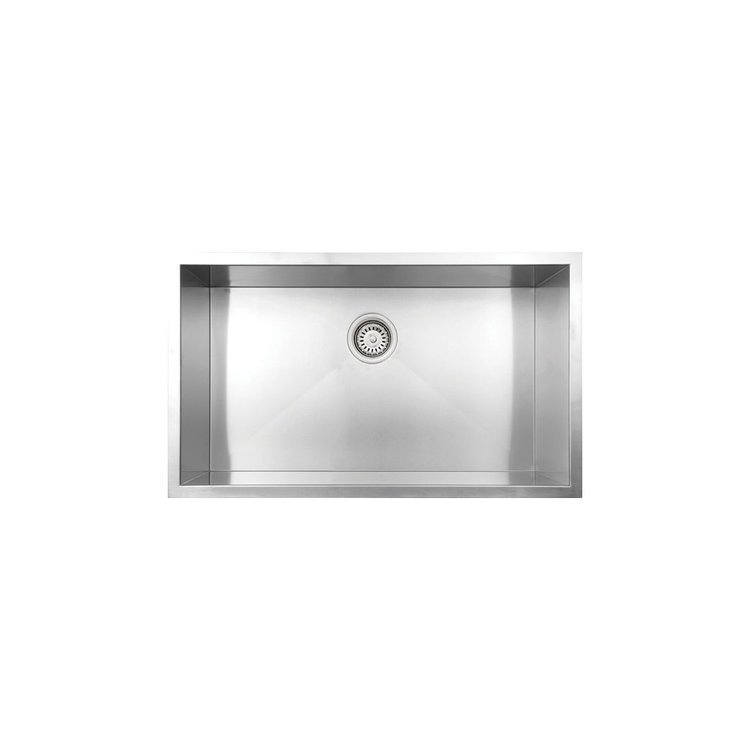 Vogt Wolfsberg 18Z Undermount Kitchen Sink 32" x 18" x 10" With Bottom Grate
