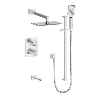 Vogt VOGT - ANTAU CHROME 3-WAY THERMOSTATIC SHOWER SYSTEM