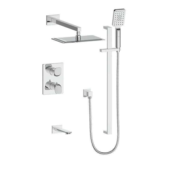 Vogt VOGT - ANTAU CHROME 3-WAY THERMOSTATIC SHOWER SYSTEM