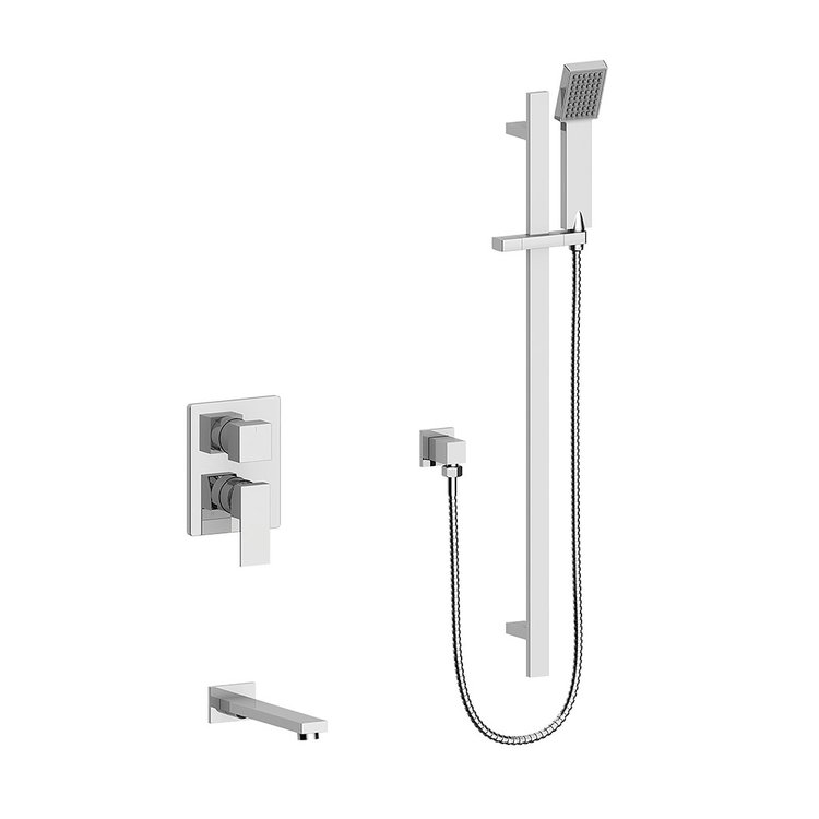 Vogt Kapfenberg- 2-Way Pressure Balanced Shower Kit- Handshower With Tub Spout- Chrome