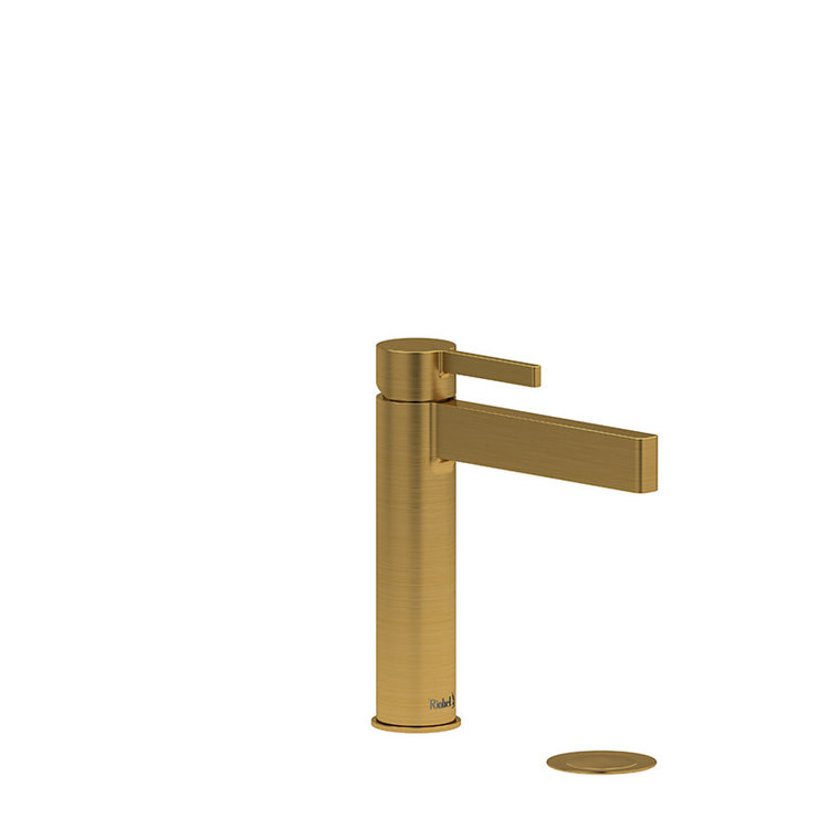 Riobel Paradox Brushed Gold Vessel Faucet w Drain