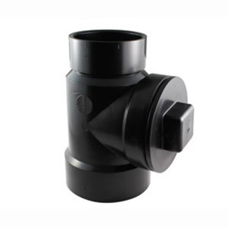 4" X 3" ABS LINE CLEANOUT TEE WITH CAP