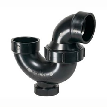 1-1/2" ABS P-TRAP WITH UNION CLEANOUT