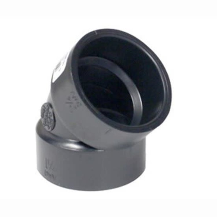 1-1/2" X 45 DEGREE ABS ELBOW