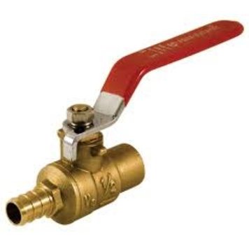 1/2" Pex x Copper Brass Ball Valve