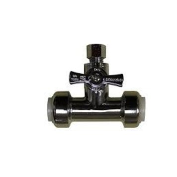 1/2" Pushfit Ice-Maker Tee Valve
