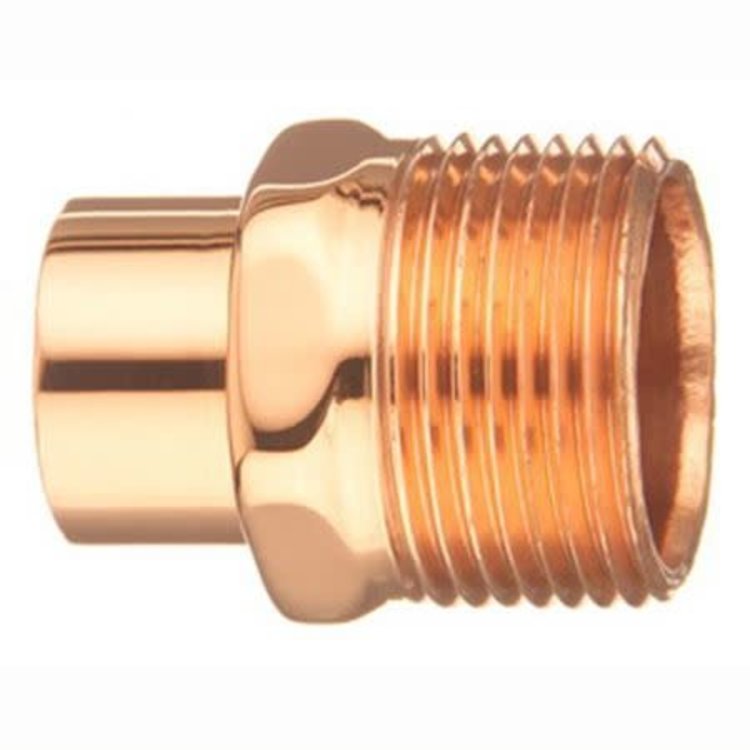 1/2" Copper MIP Barstock