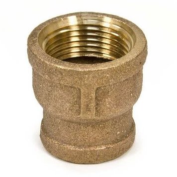 1/2" X 3/8" Brass Coupling