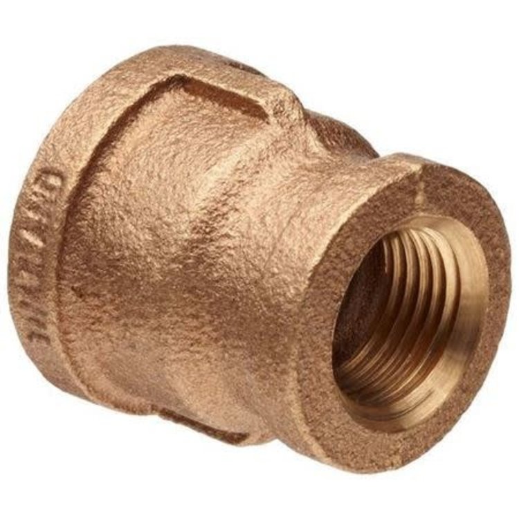 3/4" X 1/2" Brass Coupling