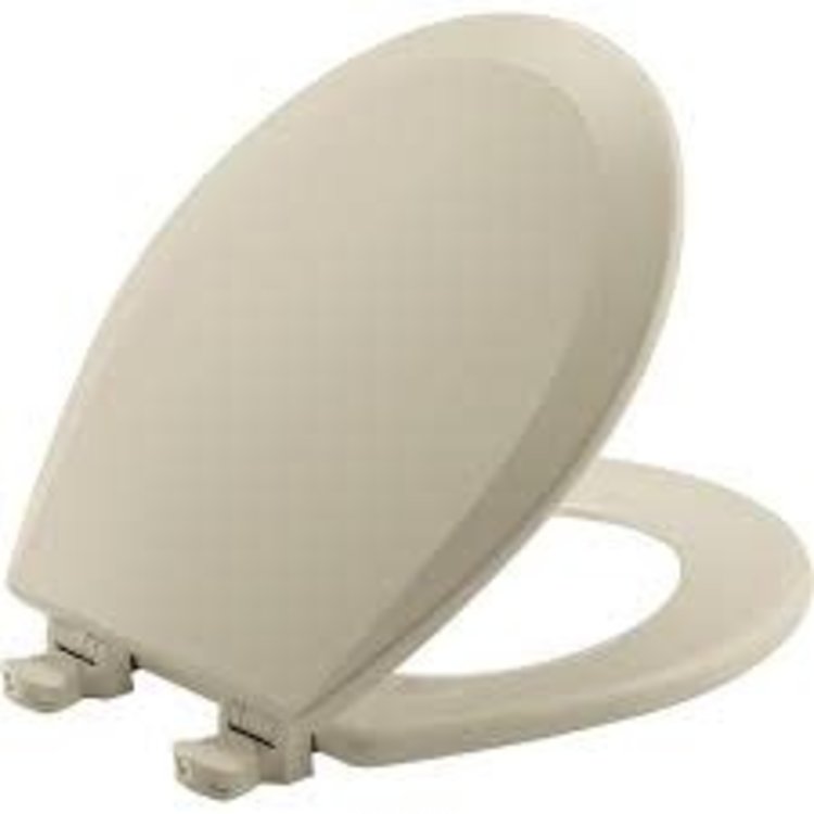 Round Slow Close Toilet Seat- Biscuit/Linen