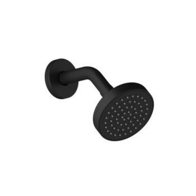 Kalia Kalia Basico Showerhead w/ Wall Arm and Flange- Matte Black