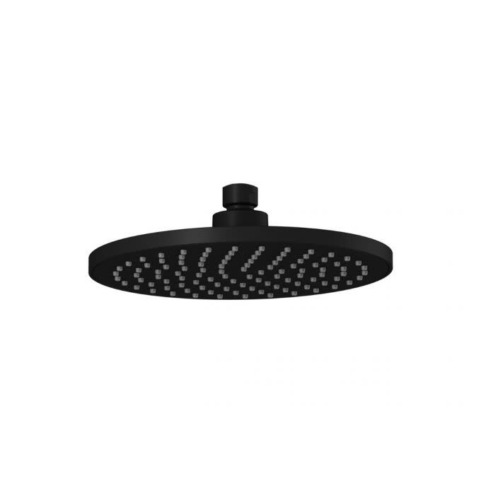 Kalia Basico Rain Shower HEAD Matte Black Ck Tubs and Taps