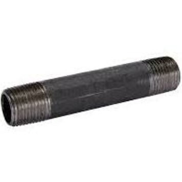 1/2" Black Iron Nipple x 8"