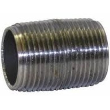 3/4" Black Iron Close Nipple