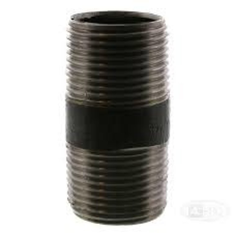 3/4" Black Iron Nipple x 2"
