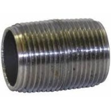 1" Black Iron Close Nipple