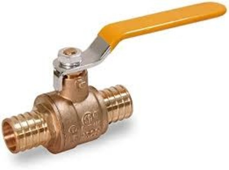 1" Pex x Pex Brass Ball Valve