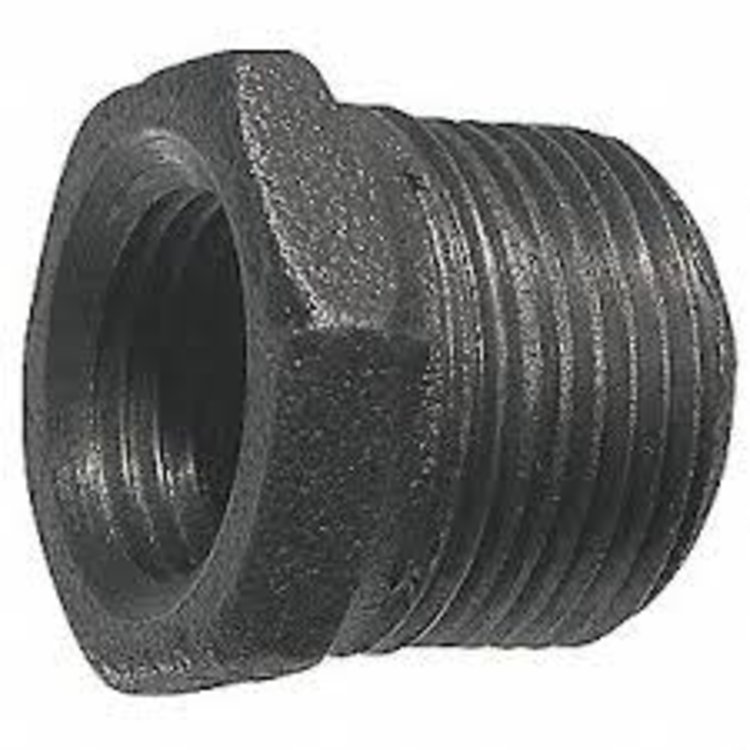 3/4" x 1/2" Black Iron Bushing