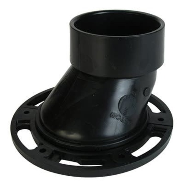 4" x 3" Offset ABS Closet Flange