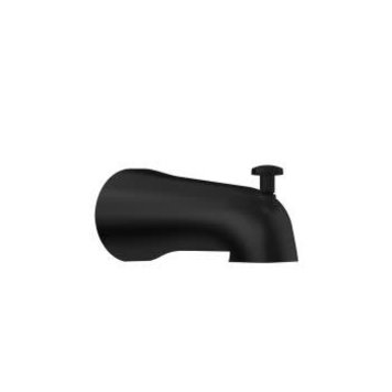 Kalia Kalia Sobrio- Square Tub Spout w/ Diverter Matte Black