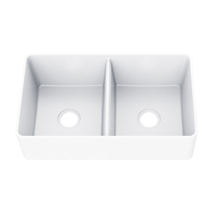 Vogt Vogt Kaltenbach GS Vogranite Apron Front Kitchen Sink Double Bowl (50/50) 33" x 19" x 9"