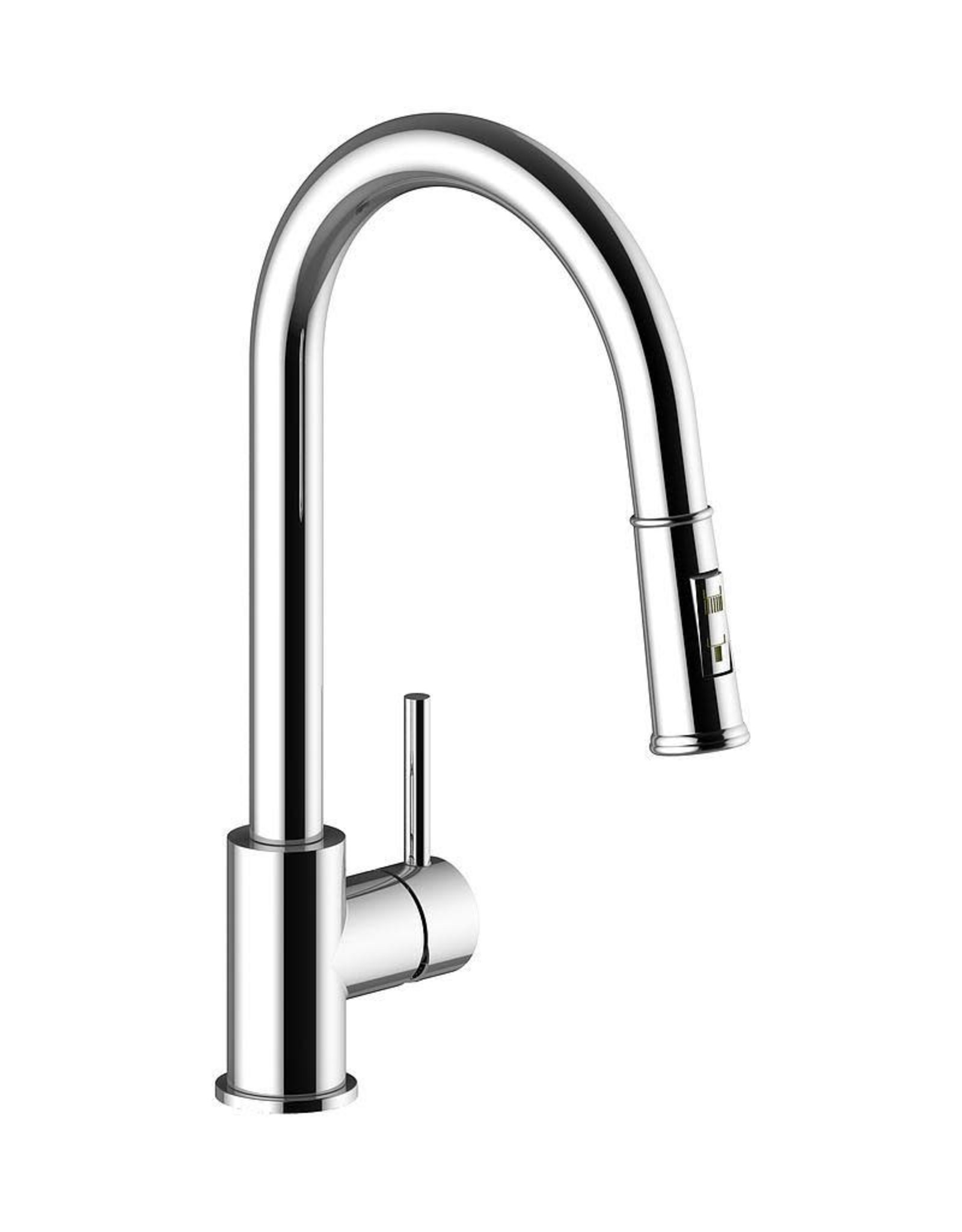 VOGT TRAUN D BRUSHED NICKEL KITCHEN FAUCET WITH 2FUNCTION PULLDOWN