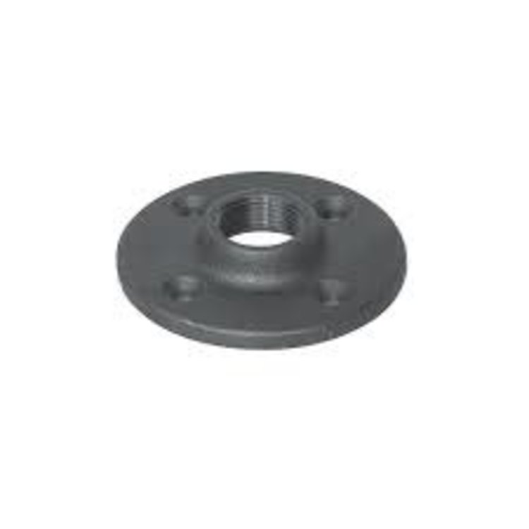 3/4" Black Iron Floor Flange