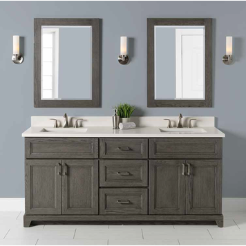 Stonewood Stonewood Premium 72" Double Bowl Vanity, Top and Sink