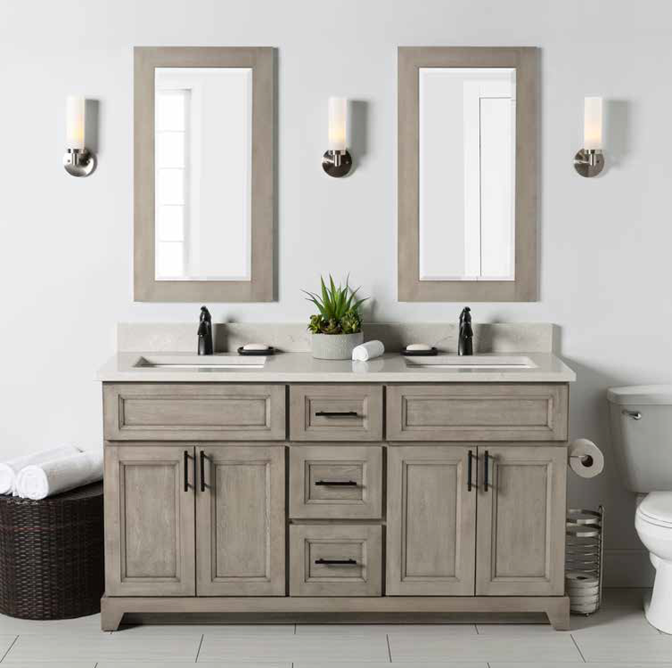 Stonewood Stonewood Classic Standard Depth 72" Double Bowl Vanity, Top and Sink