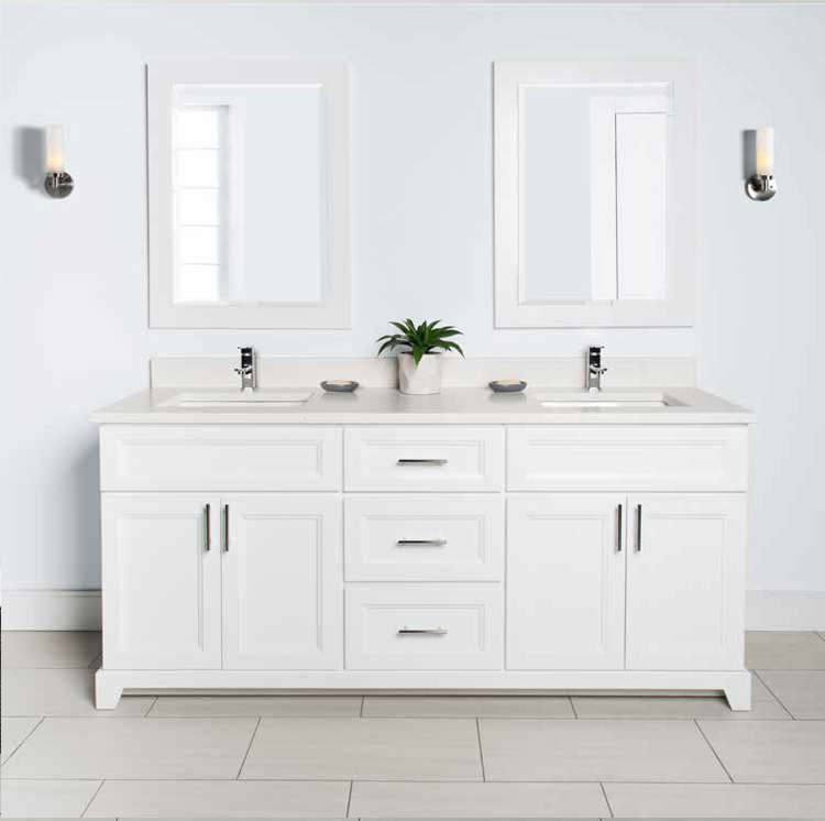Stonewood Stonewood Classic Standard Depth 60" Double Bowl Vanity, Top and Sink