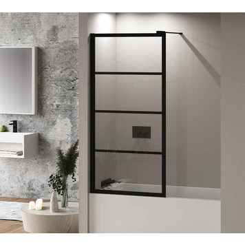 Fleurco Fleurco Latitude Tub Panel Matte Black/Clear 32 1/2" x 66 3/4"