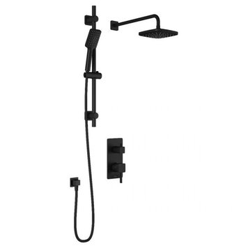 Kalia Kalia Sobrio PB4- Handshower w/ Rain Showerhead- Matte Black