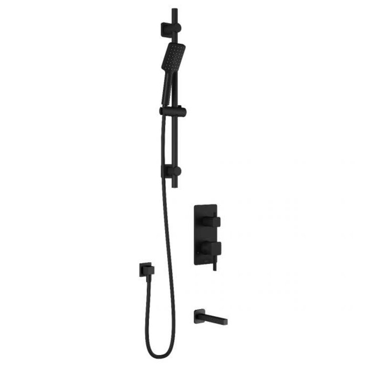 Kalia Kalia Sobrio PB2- Tub Spout w/ Handshower- Matte Black