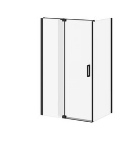 Kalia Distink Pivot Shower Door 48" x 36" Corner Install- Matte Black