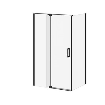 Kalia Distink Pivot Shower Door 48" x 36" Corner Install- Matte Black