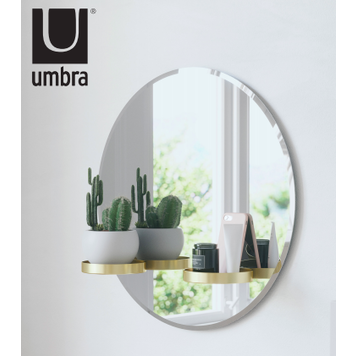 Umbra Umbra Perch Mirror Brass 24"