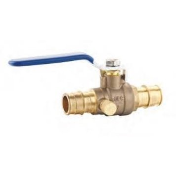 1/2" Wirsbo Brass Ball Valve w/ Drain