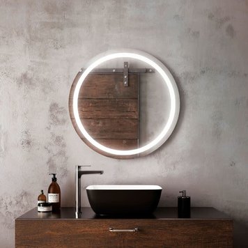 Kalia Kalia Effect Collection Round LED Mirror 30"