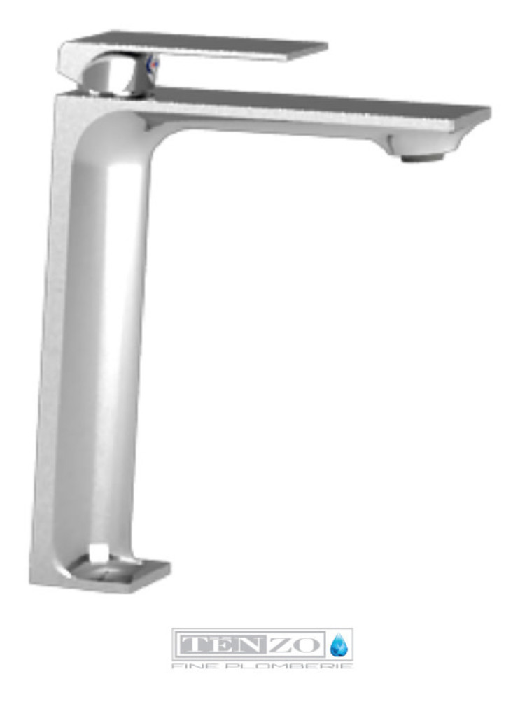 Tenzo Tenzo Slik Vessel Faucet Chrome w/ Drain (No Overflow)