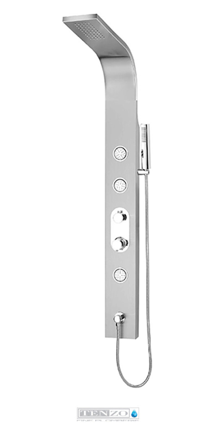 Tenzo Tenzo Evolo Shower Tower Brushed Stainless