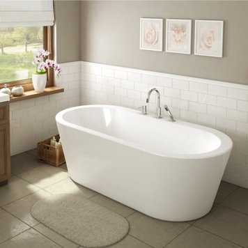 Bain Signature Bain Signature Luna 71" Freestanding Tub- White
