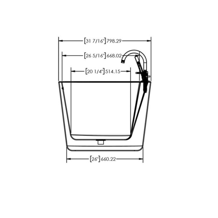Bain Signature Bain Signature Doyle 62" Freestanding Tub