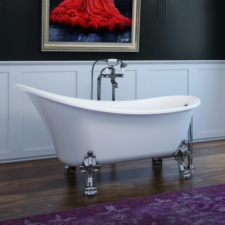 Bain Signature Bain Signature Diane 59" Freestanding Tub- Chrome Legs
