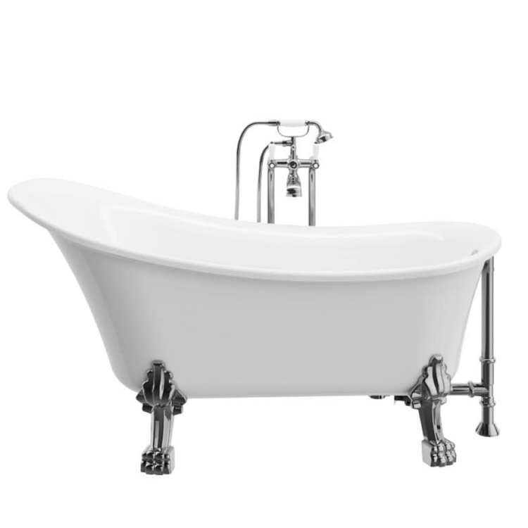 Bain Signature Bain Signature Diane 59" Freestanding Tub- Chrome Legs