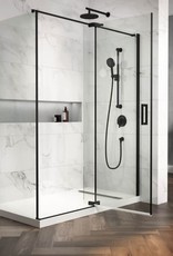 Kalia Kalia Distink Pivot Shower Door 36" x 36" Corner Install- Matte Black