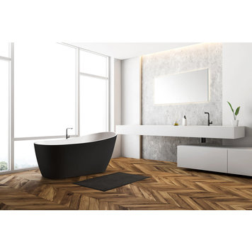 Bagno Italia Bagno Italia Alps 59" Freestanding Tub- Matte Black