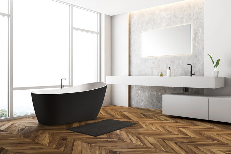 Bagno Italia Bagno Italia Alps 59" Freestanding Tub- Matte Black