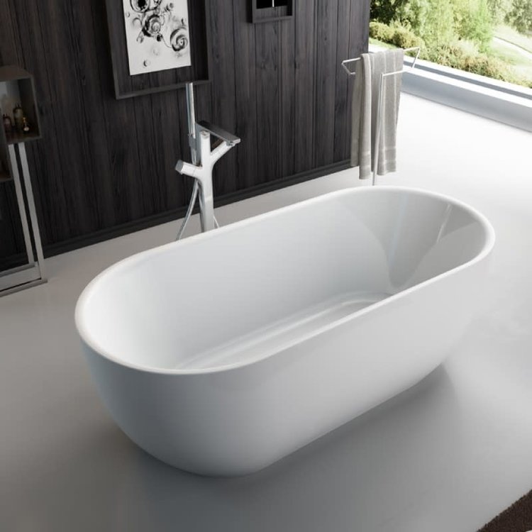 Bain Signature Bain Signature Lily 67" Freestanding Tub- Matte White